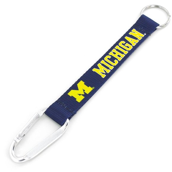 Other - Michigan Wolverines 8" Carabiner Lanyard Keychain